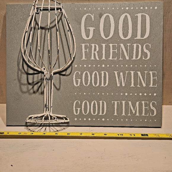NEW VIEW GIFTS & ACCESSORIES Gray "Good Friends" Wire Cork Holder - Picture 6 of 7
